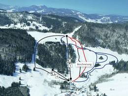 Plan des pistes Hofeck – Hof (Bernau im Schwarzwald)