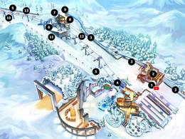 Plan des pistes Ski Dubai – Mall of the Emirates