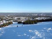 Vue sur le domaine skiable Lindvallen à Sälen