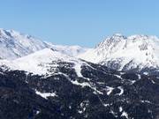 Vue sur le domaine skiable