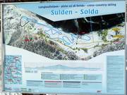 Plan des pistes de ski de fond Sulden
