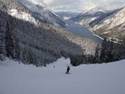 Descente Hubertus avec vue sur l'Achensee
