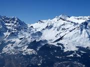 Vue sur le domaine skiable Schilthorn