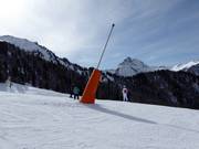 Enneigement par canons à neige au Belvedere