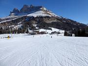 Piste d'entraînement Le Pope directement au col de Carezza