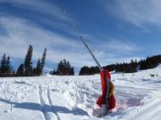 Enneigement par canons à neige à Kläppen