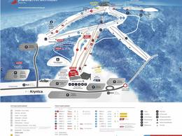 Plan des pistes Jaworzyna Krynicka