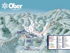 Plan des pistes Ober Mountain