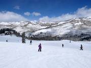 Piste facile au télésiège Moonbeam Express