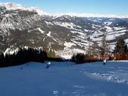 La partie supérieure de la descente Gran Risa