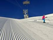 Piste parfaitement préparée au Rosskopf