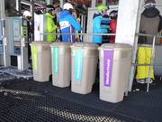 Tri des déchets dans la station de ski