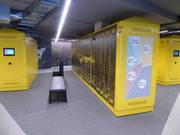 Dépôt à skis soigné au Kaprun Center