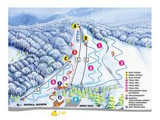 Plan des pistes Okrągla Górka – Kamianna