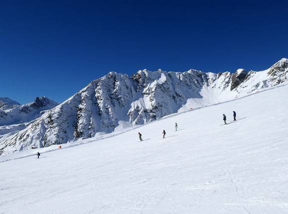 Vue sur les pistes à Kappl