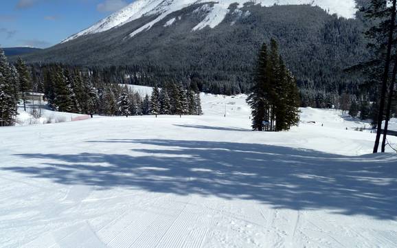 Domaines skiables pour les débutants dans le chaînon Clark – Débutants Castle Mountain