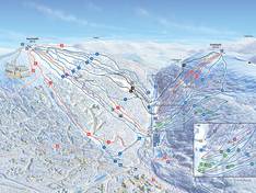 Plan des pistes Saariselkä