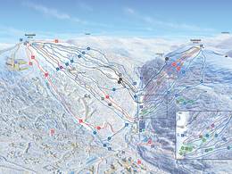 Plan des pistes Saariselkä