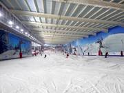 Vue sur la piste principale depuis la station supérieure