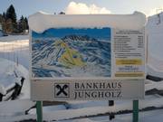 Plan des pistes à la station de vallée