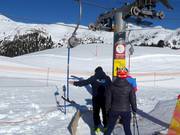 Au téléski, une assistance est proposée lors de la montée