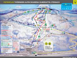Plan des pistes Silbersattel – Steinach