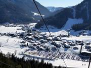 Vue sur Waiding depuis la télécabine