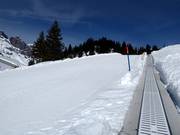 Tapis roulant et piste d'entraînement au Trübsee