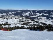 Piste Olympique difficile dans la partie supérieure
