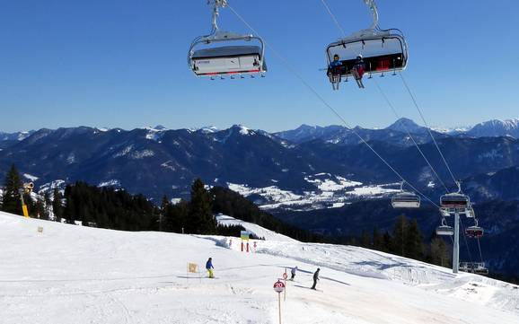 Le plus grand dénivelé dans le réseau des stations d'Alpen Plus – domaine skiable Brauneck – Lenggries/Wegscheid