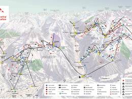 Plan des pistes Lifinar – Partenen