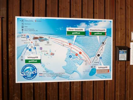 Monts Métallifères de l'Ouest: indications de directions sur les domaines skiables – Indications de directions Schöneck (Skiwelt)
