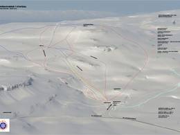 Plan des pistes Stafdalur