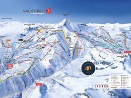Plan des pistes Le Grand Domaine – Valmorel/Doucy/Celliers/St François Longchamp