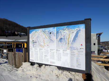 Appalaches centrales et méridionales: indications de directions sur les domaines skiables – Indications de directions Bromont