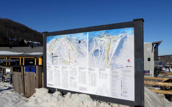 Estrie: indications de directions sur les domaines skiables – Indications de directions Bromont