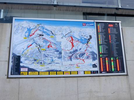 Ötztal (vallée d'Oetz): indications de directions sur les domaines skiables – Indications de directions Sölden