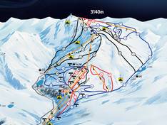 Plan des pistes Palandöken (Ejder 3200 World Ski Center)
