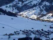 Vue sur Au et le téléski Grunholz