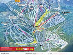 Plan des pistes Sun Peaks