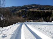 Piste de ski de fond à la station de vallée à Kuppelwies