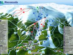 Plan des pistes Manzaneda