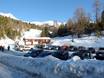 Engadin Samnaun Val Müstair: Accès aux domaines skiables et parkings – Accès, parking Minschuns – Val Müstair-Tschierv