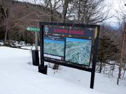 Plan des pistes dans le domaine skiable de Killington
