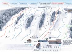 Plan des pistes Snegny