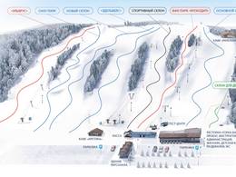 Plan des pistes Snegny