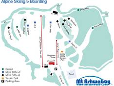 Plan des pistes Mt. Ashwabay – Salmo