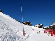 Enneigement de la descente vers la vallée jusqu'à Gaschurn