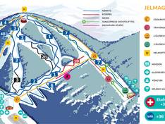 Plan des pistes Síaréna Vibe Park – Eplény