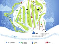 Plan des pistes Saint-Georges